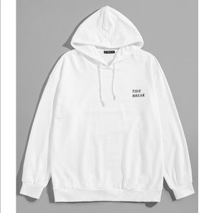shein black and white hoodie